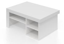 Kavos staliukas Kalune Design Reeta, balta sp., 92 cm x 63.6 cm x 40 cm