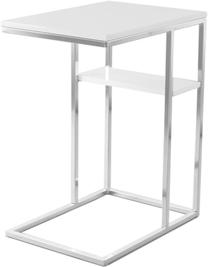 Kavos staliukas Kayoom Lucilla 225, balta sp./sidabro sp., 48 cm x 35 cm x 50 cm