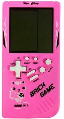 Interaktīva rotaļlieta Lean Toys Tetris LT9267, 14 cm, angļu, rozā krās.