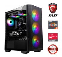 Stacionarus kompiuteris Mdata Gaming Ryzen 5 5500, DDR4 8 GB, SSD+HDD 512 GB 1 TB, Radeon RX 580 8 GB 90302404