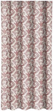 Nakts aizkari ZME-016, balts krās./bordo krās., 140 cm x 270 cm