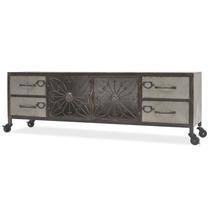 TV galds VLX 245455, sudraba krās., 120 cm x 30 cm x 40 cm