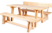 Lauko baldų komplektas Folkland Timber Riva, pušies, 6 vietų