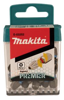 Набор битов для отверток Makita E-03252, PZ2, 25 мм, 1/4"