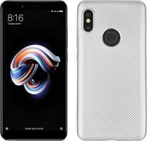 Telefono dėklas Carbon Fiber, sidabro sp., Xiaomi