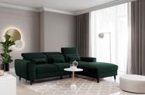 Kampinė sofa Foble Loco 35, tamsiai žalia sp., dešininė, 196 x 267 cm x 100 cm
