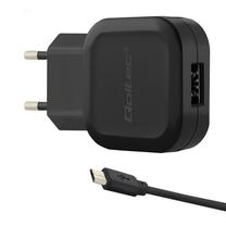 Telefono įkroviklis Qoltec, Micro USB/AC, juoda sp., 12 W