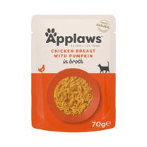 Kassi märgtoit Applaws Chicken Breast with Pumpkin in Broth, kanaliha, 0.07 kg