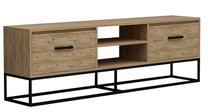 TV galds Kalune Design Feza, brūna krās./melna krās., 40 cm x 140 cm x 50 cm