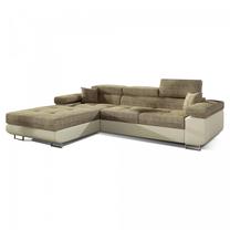 Kampinė sofa Armando Berlin 03, Soft 33, šviesiai ruda sp., kairinė, 280 x 205 cm x 90 cm