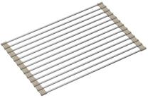 Indų džiovykla Quadron Qmat, 38 cm x 25 cm, nerūdijantysis plienas, sidabro sp./smėlio sp.