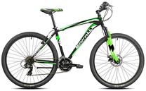 Dviratis kalnų Carratt, 27.5 ", 15" rėmas, juoda sp./žalia sp.
