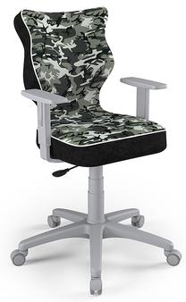 Детское рабочее кресло Duo ST33 Size 6, 40 x 42.5 x 91.5 - 104.5 см, черный цв./зеленый цв./серый цв.