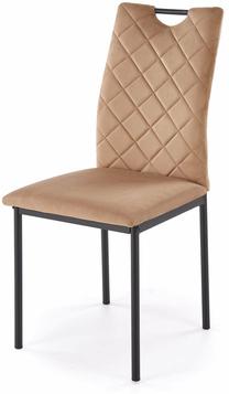 Valgomojo kėdė K577, juoda/smėlio, 53 cm x 43 cm x 93 cm