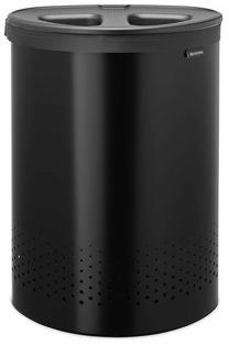 Veļas kaste Brabantia, 55 l, melna krās., 29 cm x 45 cm x 63 cm