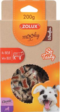 Лакомство для собак Zolux Mooky Classic Woofies Beef, говядина, 0.2 кг