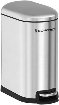 Šiukšliadėžė Songmics Garbage 73239300, sidabro sp., 39 cm x 21 cm