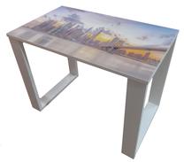 Vaikiškas stalas MN Freyja Skyline, 100 cm x 60 cm x 76 cm