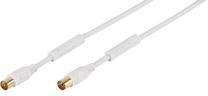 Vads Vivanco HQ TV/Radio Antenna 48121 Coax plug, Coax socket, 5 m, balta krās.