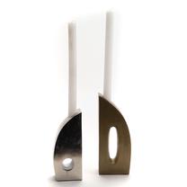 Žvakidė Amadeus Alu, metalas, 19 cm, sidabro sp.