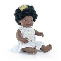 Кукла пупс Miniland My Friends & Me African, 38 см, коричневый цв.