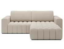 Kampinė sofa - lova Bonett, smėlio sp., dešininė, 175 x 250 cm x 92 cm