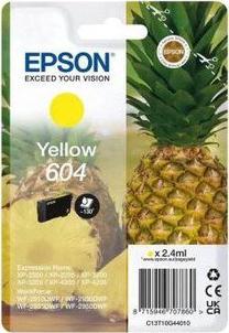 Rašalas Epson C13T10G44010 604 Pineapple, geltona sp., 2.4 ml