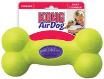 Rotaļlieta sunim, grabulis Kong AirDog Squeaker Bone, 23.5 cm, dzeltena krās., L