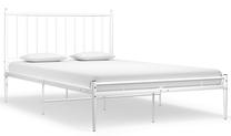 Lova pusantros vietos VLX Metal 325016, 120 x 200 cm, balta sp., be čiužinio, su grotelėmis