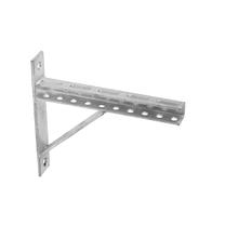 Konsole ar atbalstu Haushalt HH81303, 250x20 mm, pelēka