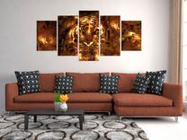 Reproduktsioon Artgeist Golden Tiger HK6035-DKX, 200 cm x 100 cm
