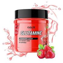 Glutaminas EvoLite L-Glutamine, braškių skonio, 400 g