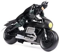 Superherojus Spin Master DC Comics The Batman Batcycle 6064712, 30 cm, juoda sp.