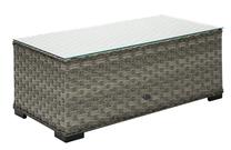 Lauko stalas Home4you Geneva, pilkas, 105 cm x 51 cm x 39 cm