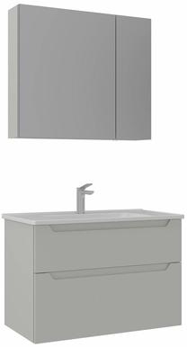 Vannas istabas mēbeļu komplekts Kalune Design Messina 85 v2-417, matēta kašmira krās., 45 cm x 85 cm x 55 cm