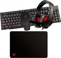 Vadu tastatūras un peles komplekts Varr PRO Gaming 4in1, EN, melna krās.
