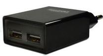 Telefono įkroviklis Cellline, USB/AC/DC, juoda sp.