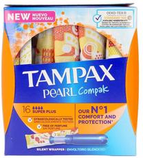 Higieniniai tamponai Tampax Pearl Compak, Super Plus, 16 vnt.