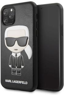 Telefona vāciņš Karl Lagerfeld, melna krās., Apple