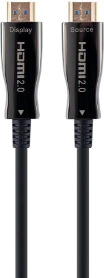 Kabelis Gembird HDMI - HDMI 4K@60Hz CCBP-HDMID-AOC-50M HDMI, HDMI, 50 m, melna krās.