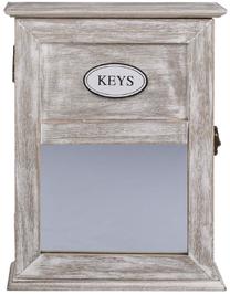 Võtmekapp With Mirror, 20 x 6 x 26.5 cm, beež v.
