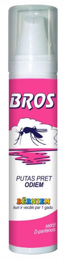 Līdzeklis pret kukaiņu kodumiem Bros Against Mosquiotes, 90 ml