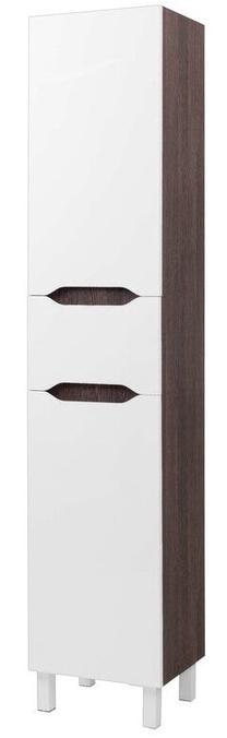 Laisvai pastatoma vonios spinta Sanservis Arbol 35 Wenge, ruda sp./balta sp., 40 cm x 35 cm x 198 cm