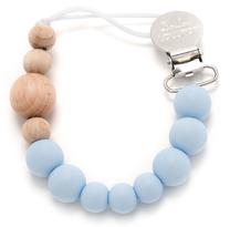 Čiulptukų ir kramtukų laikiklis Loulou Lollipop Baby Blue, 0 mėn., mėlyna sp.