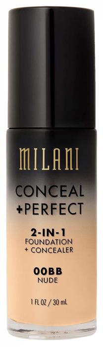 Šķidrā grima bāze Milani Conceal + Perfect, 00bb nude, 30 ml