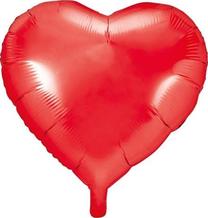 Folinis balionas figūrinis PartyDeco Heart 45cm, raudona sp.
