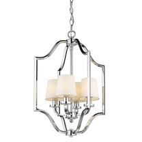 Valgusti rippuv Cosmo Light New York P04380CH, E14, 4 x 40 W, valge v. / hõbe v.