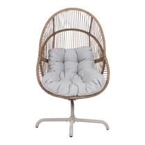 Lauko krėslas Home4you Dorian, šviesiai ruda sp., 95 cm x 89 cm x 154 cm
