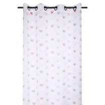 Dienas aizkari Lovely Zoeline R6C316001VL, balts krās./pelēka krās./rozā krās., 140 cm x 260 cm