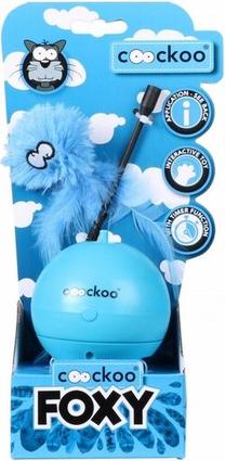 Elektroninis kačių žaislas Coockoo Foxy Magic Ball, mėlyna sp., 13 cm